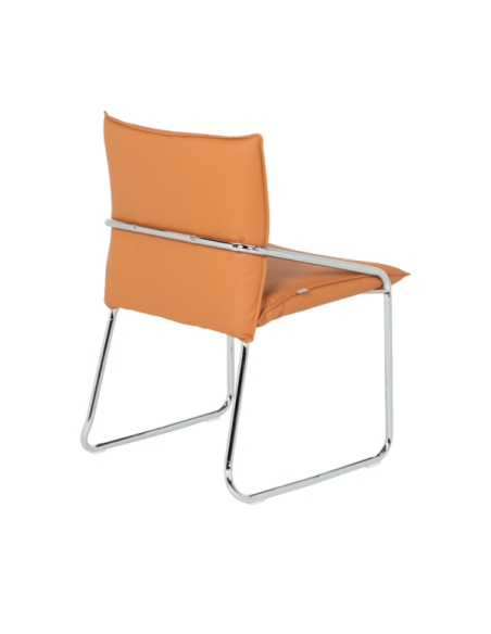 Посетителски стол Carmen 1144 - оранжев