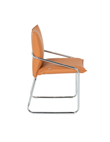 Посетителски стол Carmen 1144 - оранжев