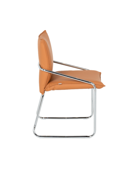 Посетителски стол Carmen 1144 - оранжев