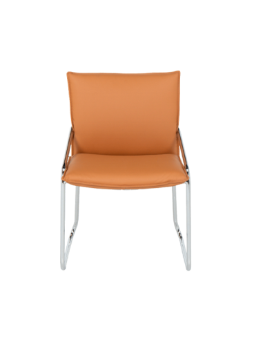 Посетителски стол Carmen 1144 - оранжев