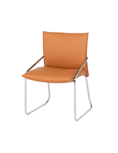 Посетителски стол Carmen 1144 - оранжев