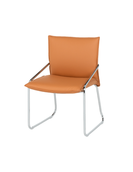 Посетителски стол Carmen 1144 - оранжев