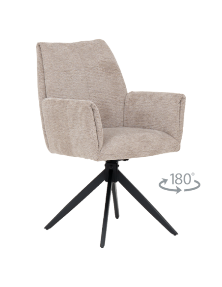 Трапезен стол ALBANS - бежов