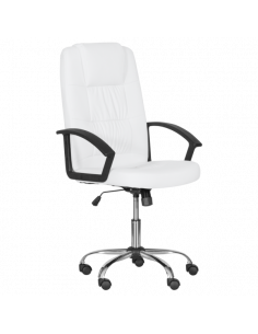 Президентски офис стол Carmen 6076 - бял