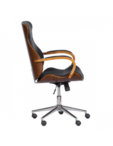 Президентски офис стол Carmen 6402 - орех - черно