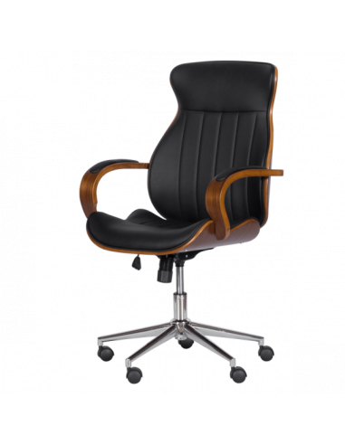 Президентски офис стол Carmen 6402 - орех - черно