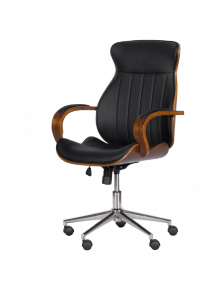 Президентски офис стол Carmen 6402 - орех - черно