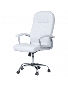 Президентски офис стол Carmen 6181 - бял 2