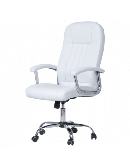 Президентски офис стол Carmen 6181 - бял