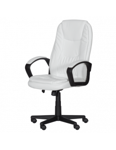 Президентски офис стол Carmen 6682 - бял 2