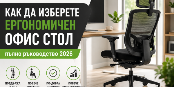 Как да изберете ергономичен офис стол през 2026 година – пълно ръководство